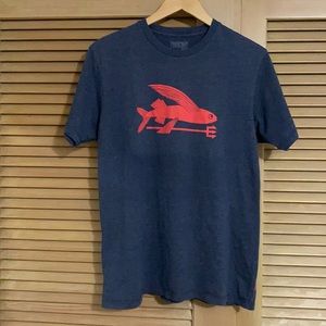 Men’s Navy and Red Trident Patagonia T-shirt Large
